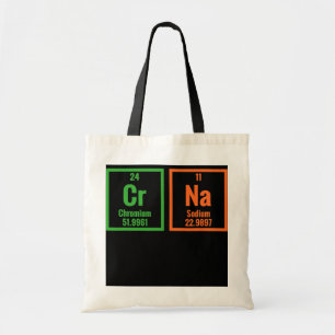 The Elements Of Crna Funny Registered Nurse Tote Bag