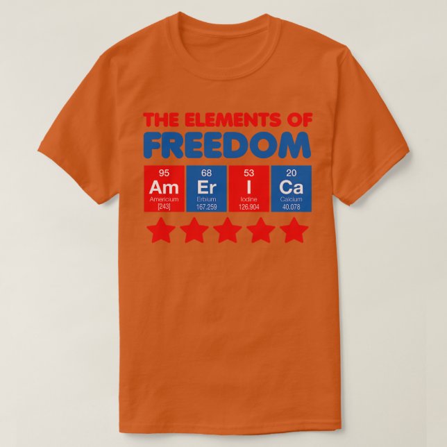 The Elements of Freedom T-Shirt (Design Front)