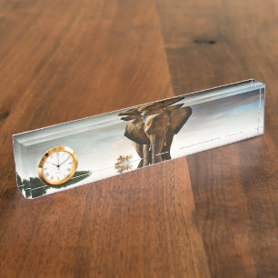 The Elephant Nameplate