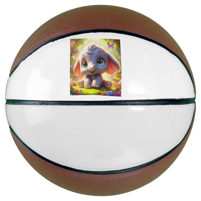 The elephant's sunbathing basketball (Front)