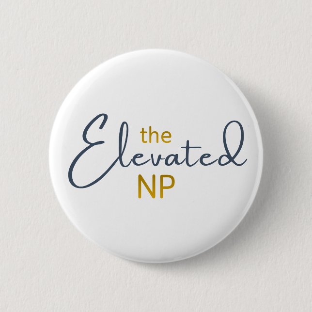 The Elevated NP Logo 6 Cm Round Badge (Front)