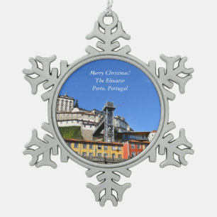 The Elevator, Porto Portugal Christmas Ornament
