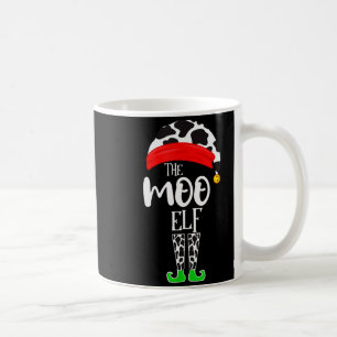 The Elf Moo Cow Funny Christmas Elf Family Matchin Coffee Mug