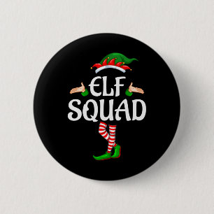 The Elf Squad Family Matching Group Christmas 1 6 Cm Round Badge