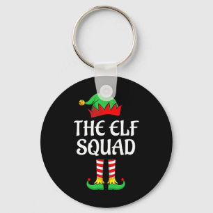 The Elf Squad Family Matching Group Christmas Fun  Key Ring