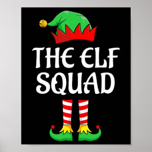 The Elf Squad Family Matching Group Christmas Fun  Poster