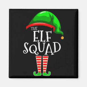 The Elf Squad Family Matching Group Christmas Magnet