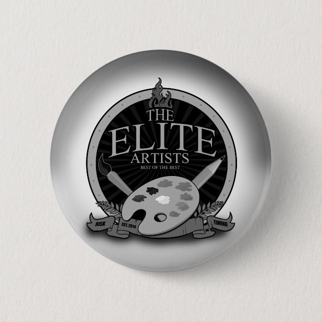 The Elite Artists 6 Cm Round Badge (Front)