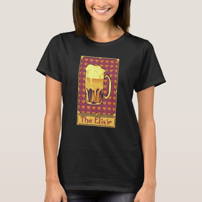 The Elixir Potion Beer Tarot Card T-Shirt (Front)