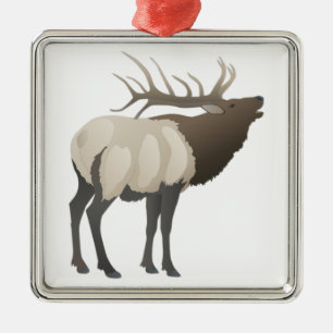 THE ELK BUGLES METAL TREE DECORATION