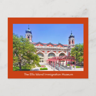 The Ellis Island Immigration Museum Announcement Postcard