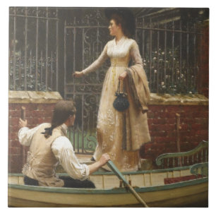 The Elopement (Romantic Date) (by E.B. Leighton) Tile