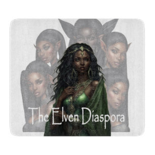 The Elven Diaspora Cover Art Cutting Board