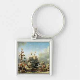 The Embarkation of Ruyter and William de Witt Key Ring