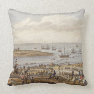 The Embarkation of the English in Holland, 30 Nove Cushion