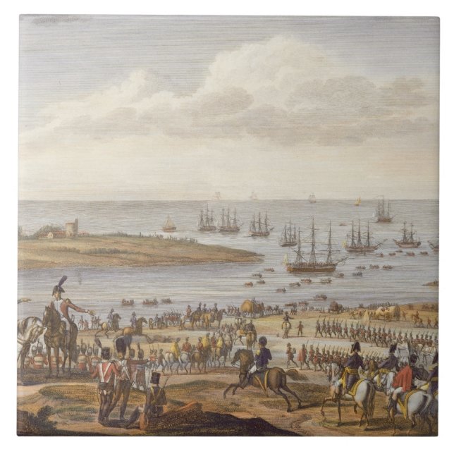 The Embarkation of the English in Holland, 30 Nove Tile (Front)
