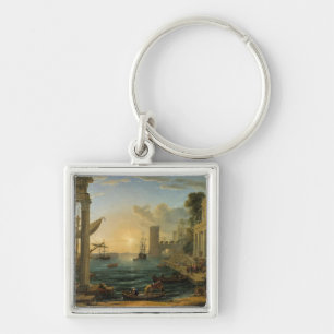 The Embarkation of the Queen of Sheba Key Ring