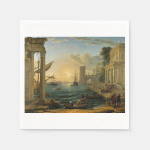 The Embarkation of the Queen of Sheba Napkin