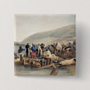 The Embarkation of the Sick at Balaklava 15 Cm Square Badge