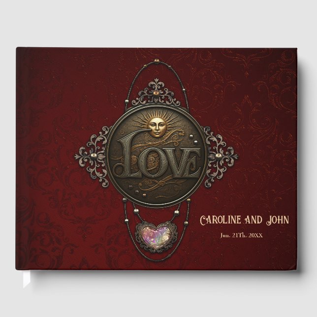 The Emblem of Love.  Guest Book (Front)
