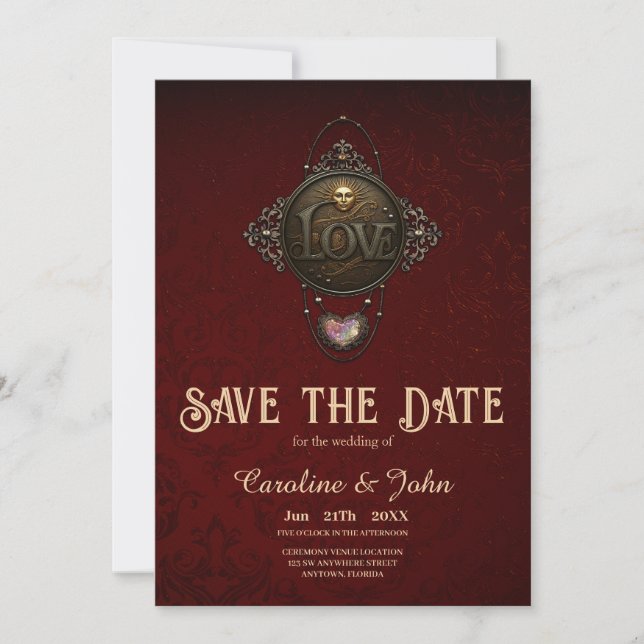 The Emblem of Love.  Save The Date (Front)
