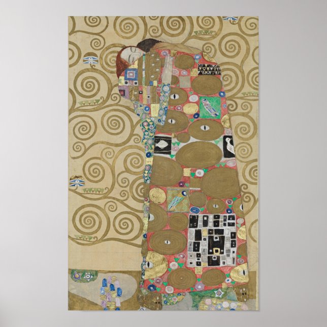The Embrace (Fulfilment) — Gustav Klimt | Stoclet Poster (Front)
