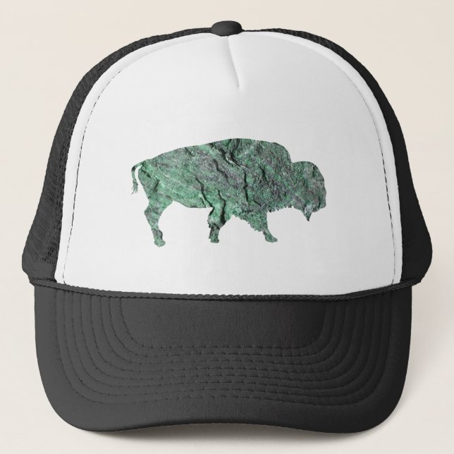 THE EMERALD BUFFALO TRUCKER HAT (Front)