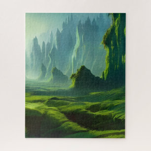 The Emerald Valley Fantasy Art Jigsaw Puzzle