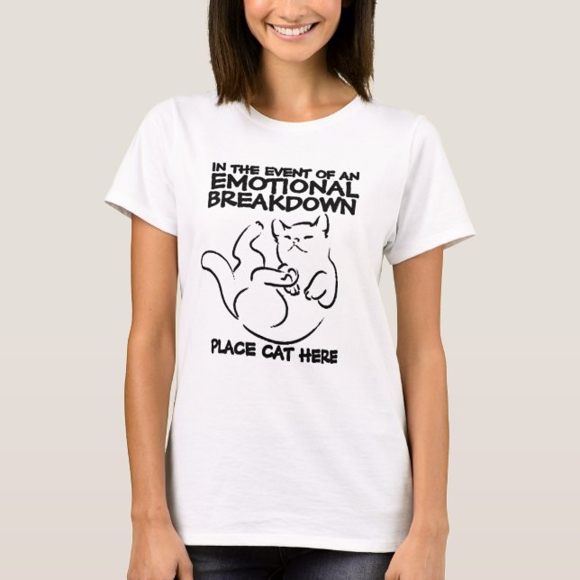 The Emotional Breakdown Cat Tee (Front)