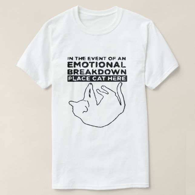 The Emotional Breakdown Cat Tee (Design Front)