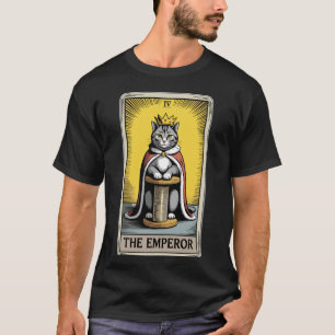 The Emperor Cat Tarot Card Cat Scratching Post Tre T-Shirt