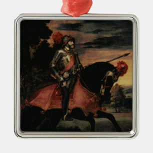 The Emperor Charles V on Horseback Metal Tree Decoration