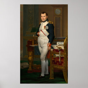 The Emperor Napoleon in his study at the Tuileries Poster