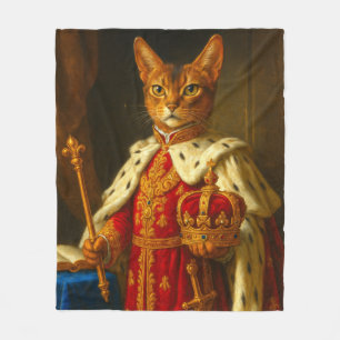 The Emperor of a Sunbeam   Napoleon Cat Fleece Blanket