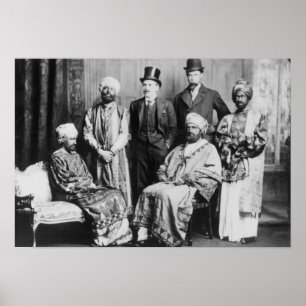 The Emperor of Abyssinia and his Court' Poster
