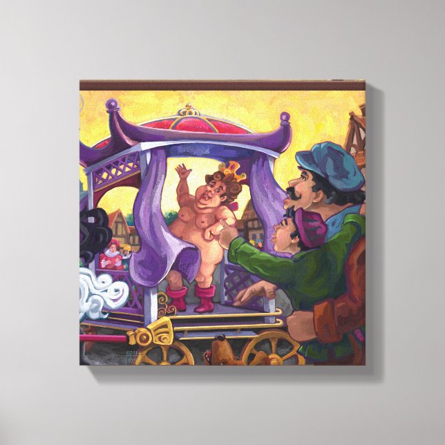The Emperor’s New Clothes Art Canvas Print (Front)