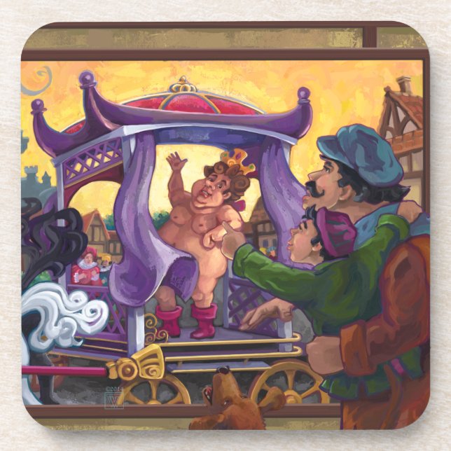 The Emperor’s New Clothes Art Coaster (Front)