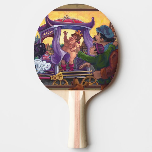 The Emperor’s New Clothes Art Ping Pong Paddle (Front)