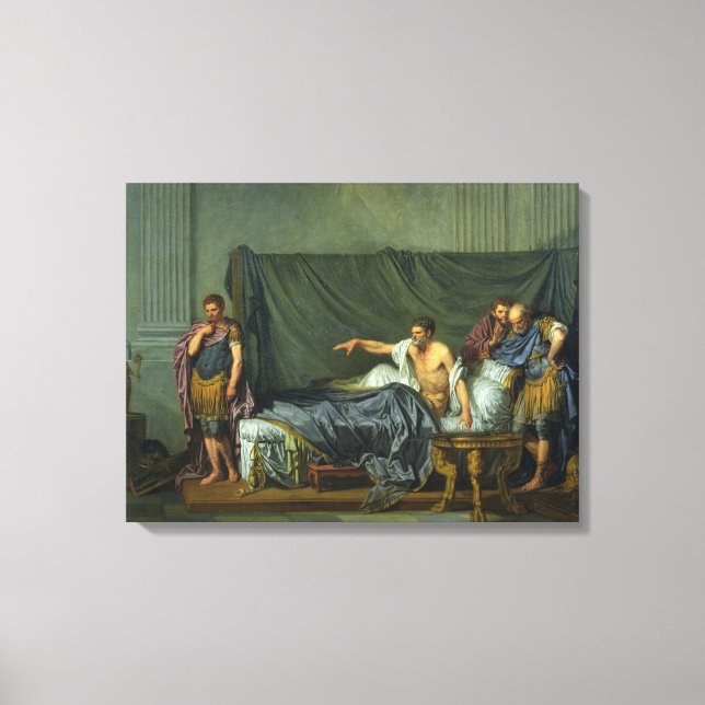 The Emperor Severus Rebuking his Son Canvas Print (Front)