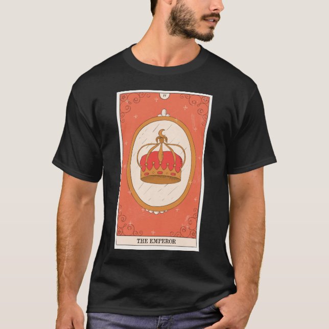 The Emperor tarot card modern Major Arcana design T-Shirt (Front)
