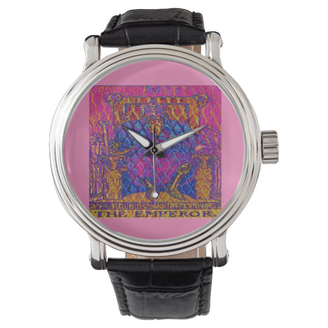 The Emperor Tarot Card Watch (Front)