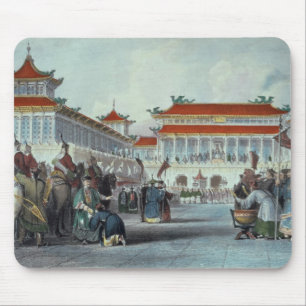 The Emperor Teaon-Kwang Reviewing his Guards, Pala Mouse Pad