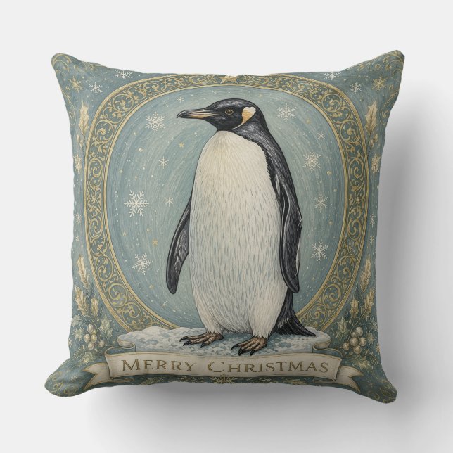 The Emperor's Yuletide Greeting Cushion (Front)