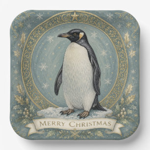 The Emperor's Yuletide Greeting Paper Plate