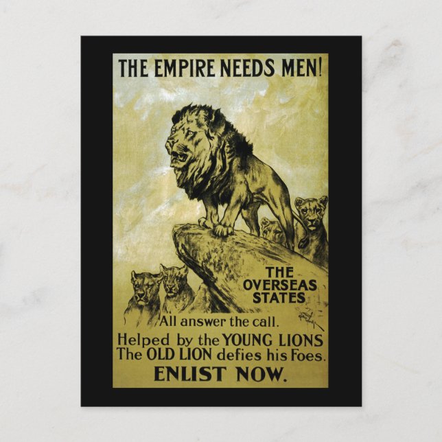 The Empire Needs Men Postcard (Front)