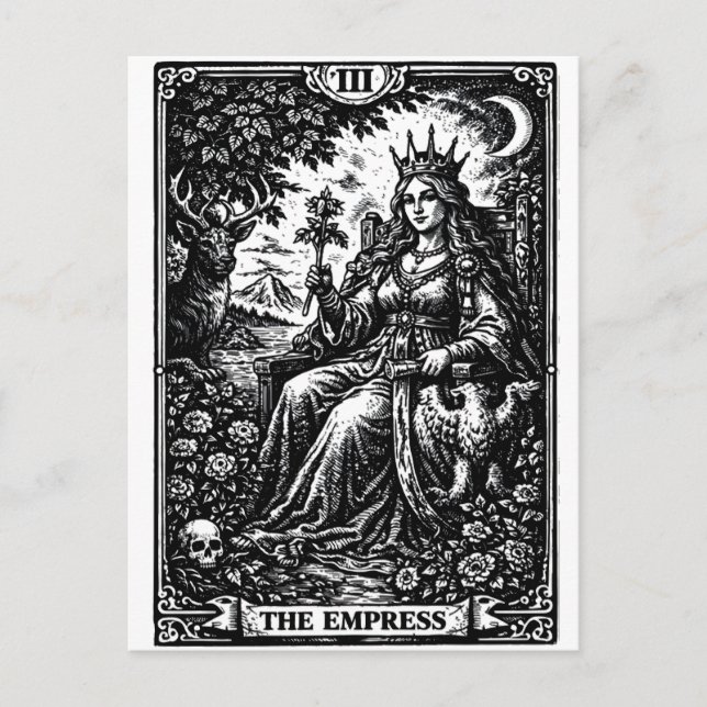 The Empress — BurnsInHell Tarot III Postcard (Front)