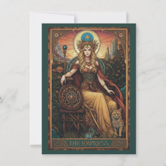 The Empress (Freyja) Tarot Art Flat Thank You Card