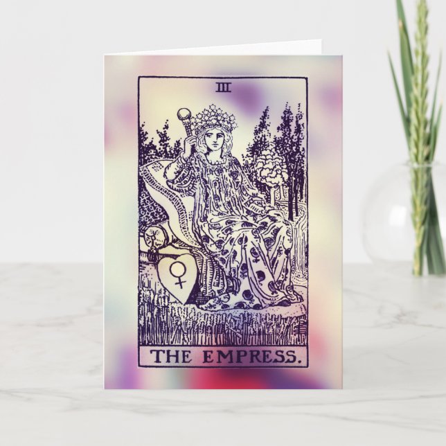 The Empress Tarot Card Greeting Card (Front)