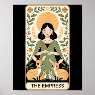 The Empress Tarot Card Illustration Poster