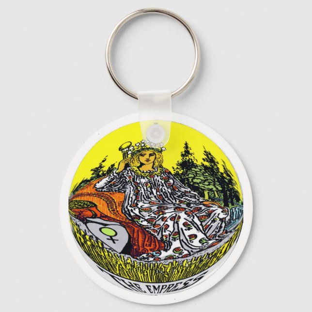 The Empress Tarot Card Key Ring (Front)